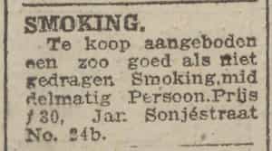 Artikel 'Smoking.' uit Algemeen Dagblad van 1 mei 1970

