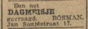 Artikel 'dagmeisje' uit  van  dec 
