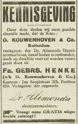 Artikel 'Kennisgeving' uit  van  dec 
