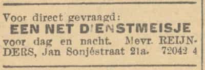 Artikel 'een net dienstmeisje' uit  van  dec 
