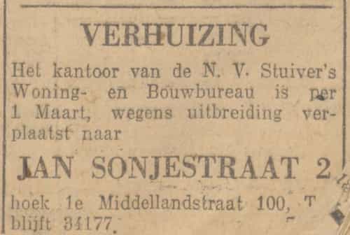 Artikel 'Verhuizing' uit  van  dec 
