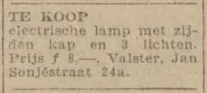 Artikel 'Te koop' uit Algemeen Dagblad van 1 mei 1970
