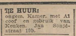 Artikel 'Te huur:' uit Rotterdamsch nieuwsblad van 2 mei 1904

