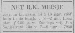 Artikel 'Net Rooms Katholiek meisje' uit  van  dec 
