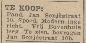 Artikel 'Te koop:' uit Rotterdamsch nieuwsblad van 2 mei 1904
