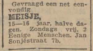 Artikel 'meisje,' uit  van  dec 
