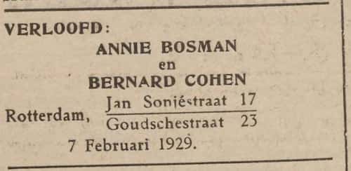 Artikel 'Annie Bosman en Bernard Cohen' uit  van  dec 
