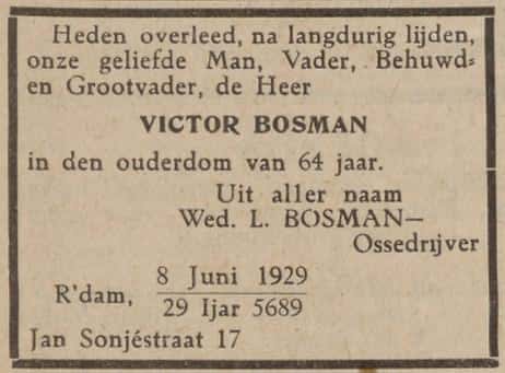 Artikel 'Victor Bosman' uit  van  dec 
