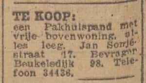Artikel 'Te koop:' uit  van  dec 
