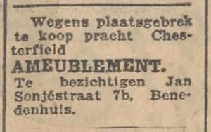 Artikel 'ameublement.' uit Algemeen Dagblad van 1 mei 1970
