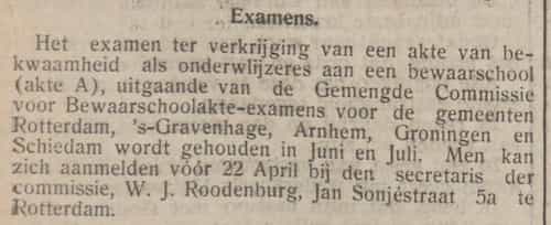 Artikel 'Examens.' uit  van  dec 
