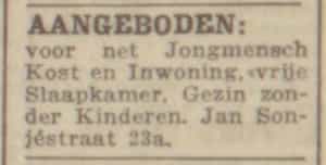 Artikel 'Aangeboden:' uit Rotterdamsch nieuwsblad van 2 mei 1904
