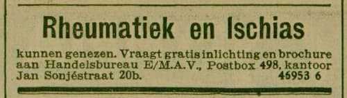 Artikel 'Rheumatiek en Ischias' uit  van  dec 
