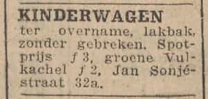 Artikel 'Kinderwagen' uit Algemeen Dagblad van 1 mei 1970
