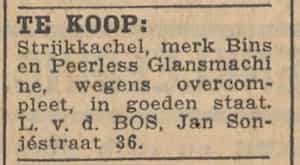 Artikel 'Te koop:' uit Algemeen Dagblad van 1 mei 1970
