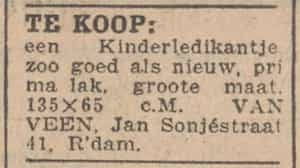 Artikel 'Te koop:' uit Algemeen Dagblad van 1 mei 1970

