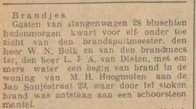 Artikel 'Brandjes.' uit  van  dec 
