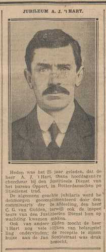 Artikel 'Jubileum A. J. 't Hart.' uit  van  dec 
