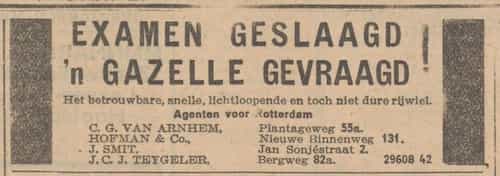 Artikel 'Examen geslaagd 'n gazelle gevraagd!' uit  van  dec 
