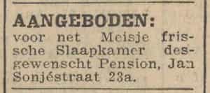 Artikel 'Aangeboden:' uit Rotterdamsch nieuwsblad van 2 mei 1904
