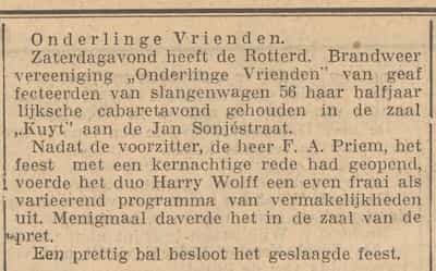 Artikel 'Onderlinge Vrienden.' uit  van  dec 
