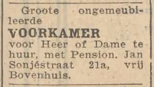 Artikel 'voorkamer' uit Rotterdamsch nieuwsblad van 2 mei 1904
