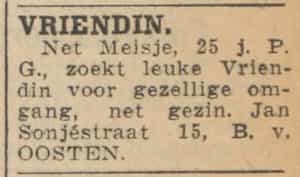 Artikel 'Vriendin.' uit  van  dec 
