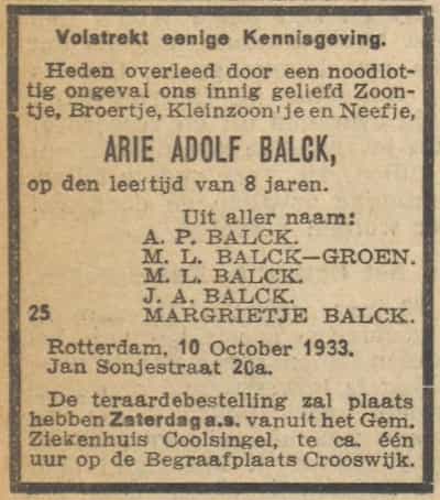 Artikel '2e etage,' uit  van  dec 
