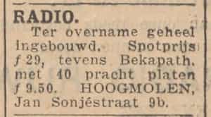 Artikel 'Radio.' uit Algemeen Dagblad van 1 mei 1970
