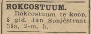 Artikel 'Rokcostuum' uit Algemeen Dagblad van 1 mei 1970
