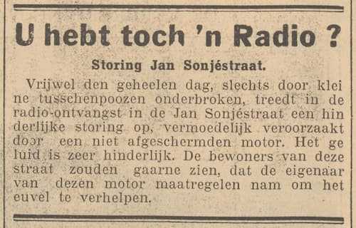 Artikel 'U hebt toch 'n Radio?' uit  van  dec 
