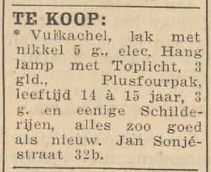 Artikel 'Te koop:' uit Algemeen Dagblad van 1 mei 1970
