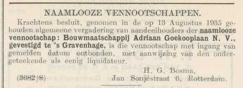 Artikel 'Naamlooze vennootschappen.' uit  van  dec 
