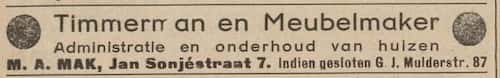 Artikel 'Timmerman en Meubelmaker' uit  van  dec 
