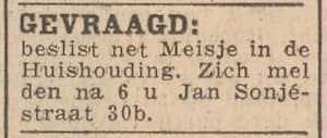 Artikel 'Gevraagd:' uit Het Rotterdamsch parool van 6 feb 1964
