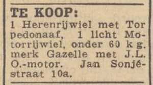 Artikel 'Te koop:' uit Algemeen Dagblad van 1 mei 1970
