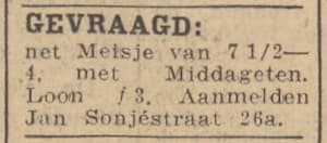 Artikel 'Gevraagd:' uit  van  dec 
