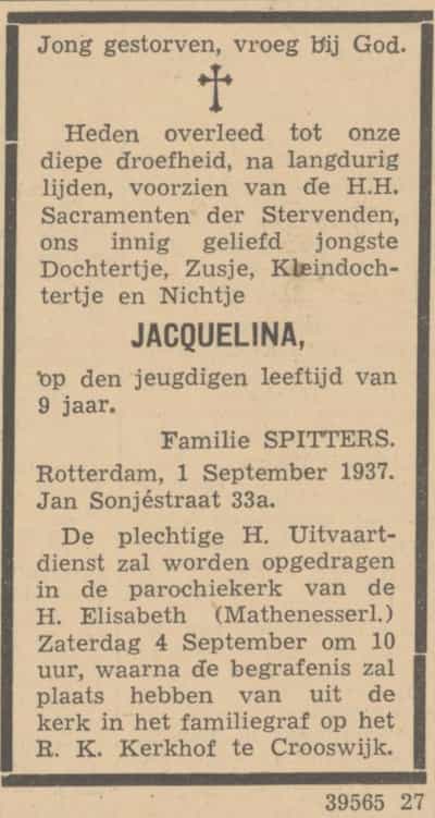 Artikel 'Jacquelina,' uit Algemeen Dagblad van 8 apr 1982
