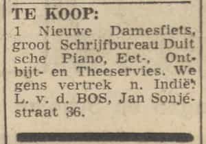 Artikel 'Te koop:' uit Algemeen Dagblad van 1 mei 1970
