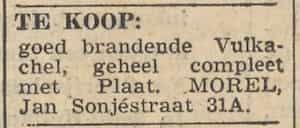 Artikel 'Te koop:' uit Algemeen Dagblad van 1 mei 1970
