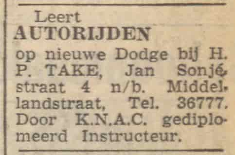 Artikel 'autorijden' uit De Tijd van 9 jan 1940