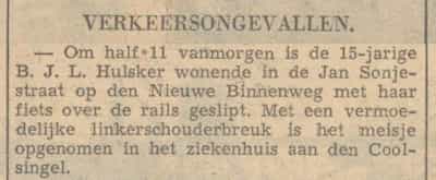 Artikel 'Verkeersongevallen.' uit Het Rotterdamsch parool van 6 feb 1964
