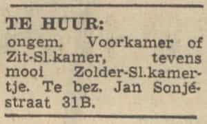 Artikel 'Te huur:' uit Rotterdamsch nieuwsblad van 2 mei 1904
