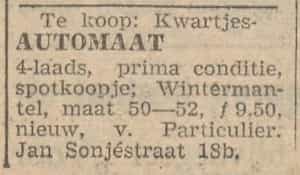 Artikel 'automaat' uit Algemeen Dagblad van 1 mei 1970
