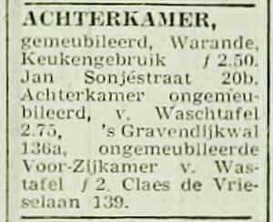 Artikel 'Achterkamer,' uit Rotterdamsch nieuwsblad van 2 mei 1904
