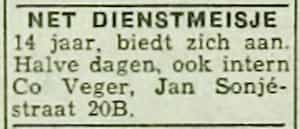 Artikel 'Net dienstmeisje' uit  van  dec 
