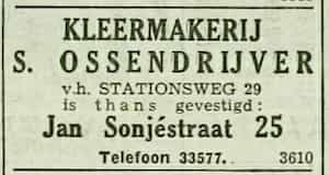 Artikel 'Kleermakerij S. Ossendrijver' uit  van  dec 
