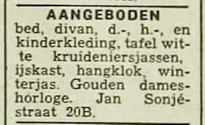 Artikel 'Aangeboden' uit Algemeen Dagblad van 1 mei 1970
