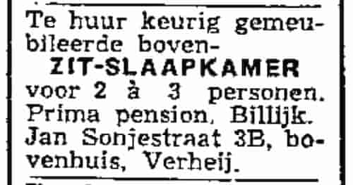 Artikel 'zit-slaapkamer' uit Rotterdamsch nieuwsblad van 2 mei 1904

