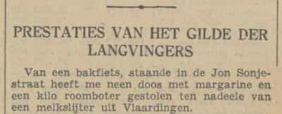 Artikel 'Prestaties van het gilde der langvingers' uit  van  dec 
